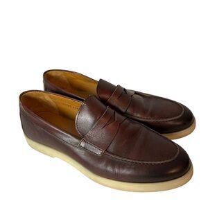 Magnanni Men's Cognac Hybrid Dress Sneaker Loafer Shoes size 8.5